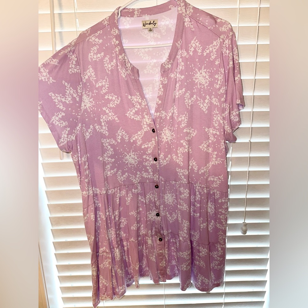 Wonderly Lavender Floral Top